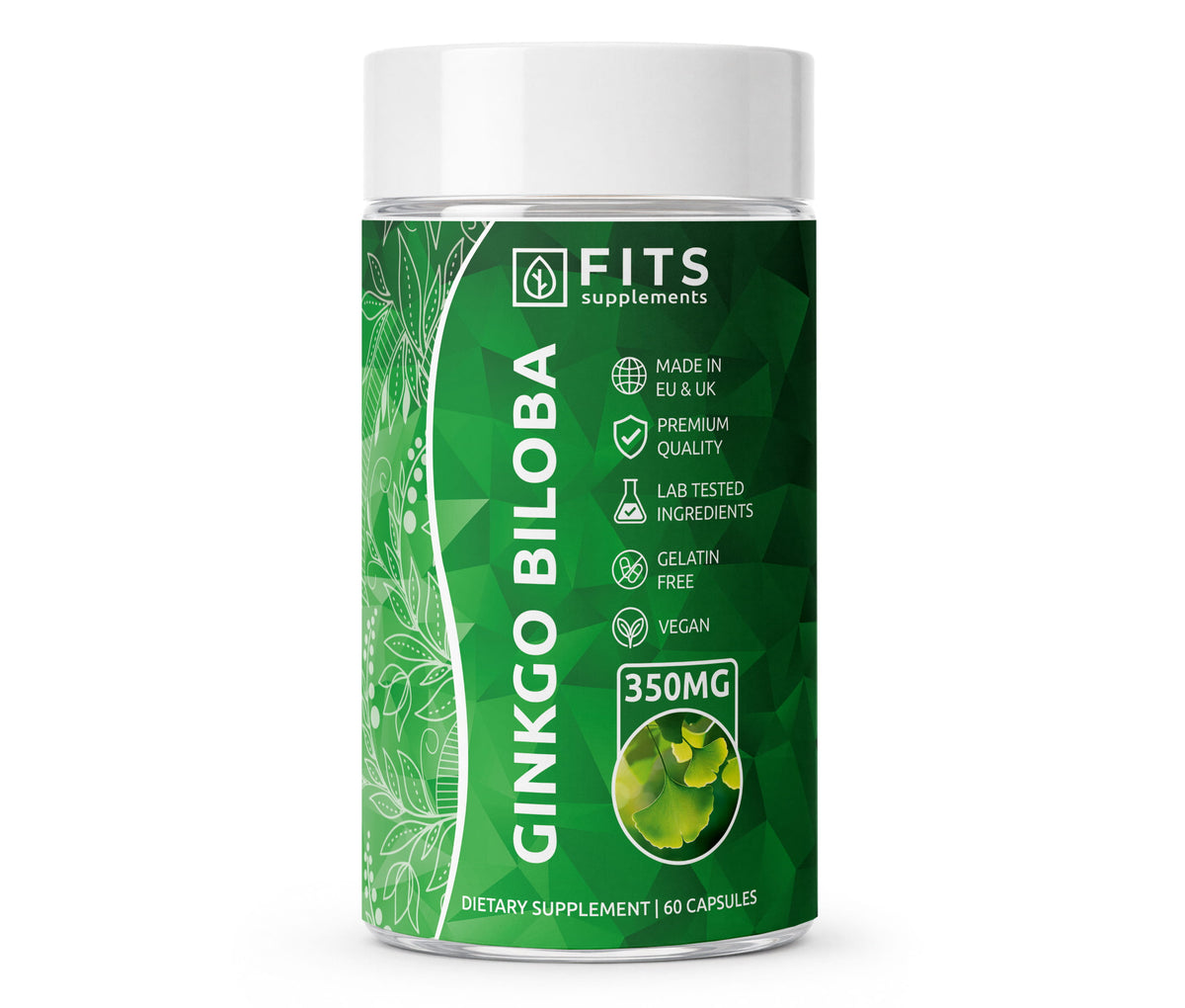 Ginkgo biloba 350mg 60 kapsler