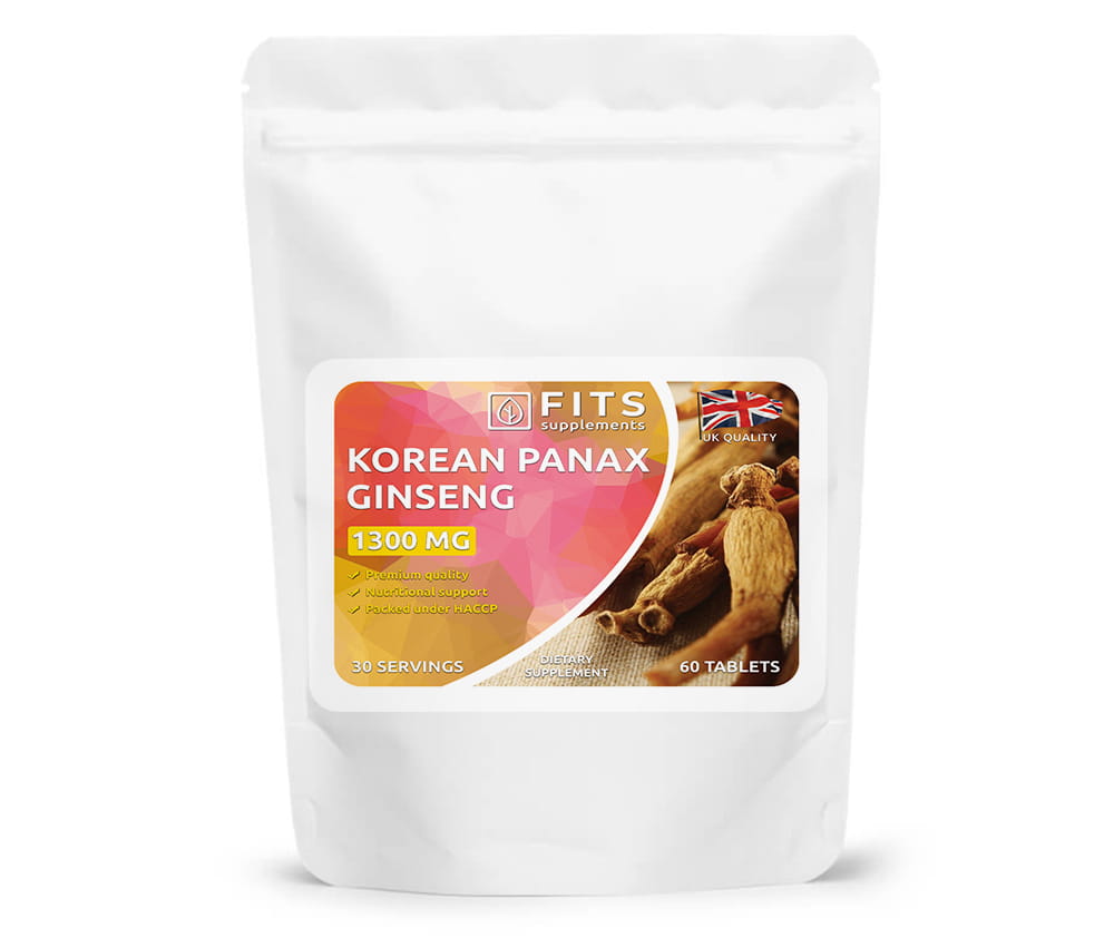 Koreansk Ginseng 1300mg 60 tabletter