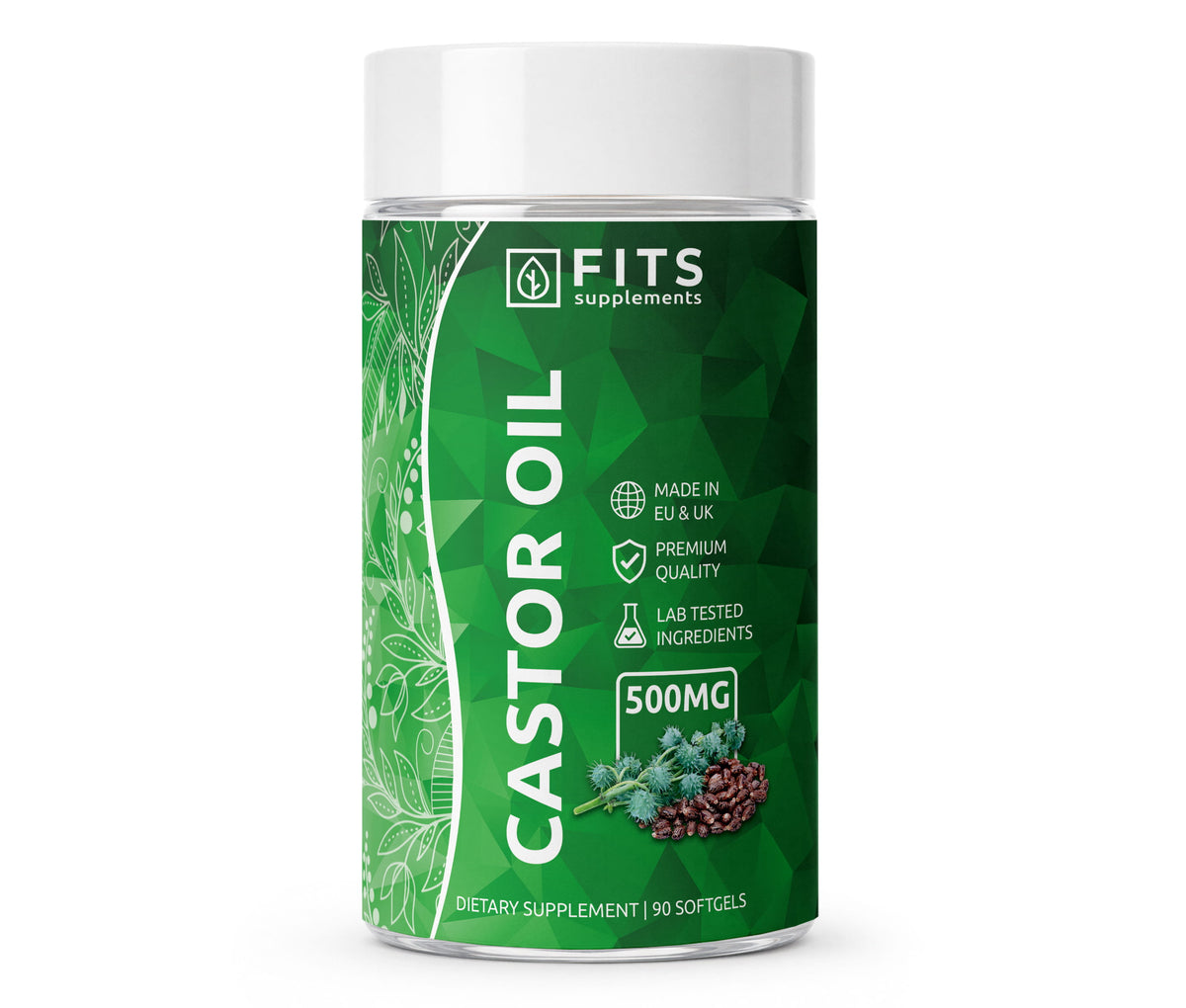Castor Oil 500mg 90 softgels