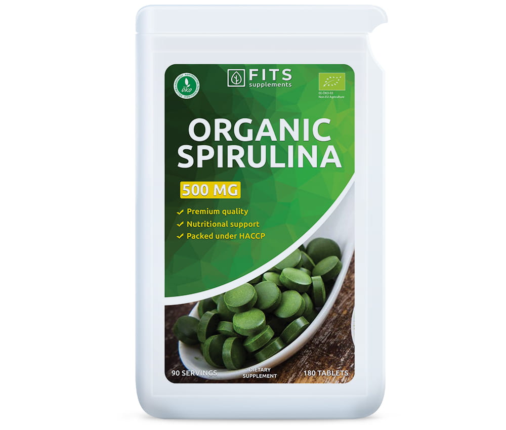 FITS Spirulina 500mg 180 tabletter - 1