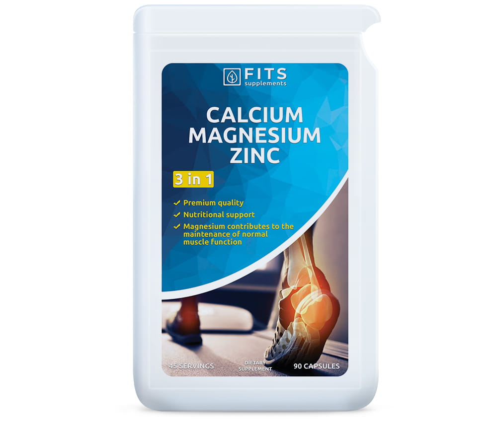 Calcium, Magnesium og Zink 90 kapsler