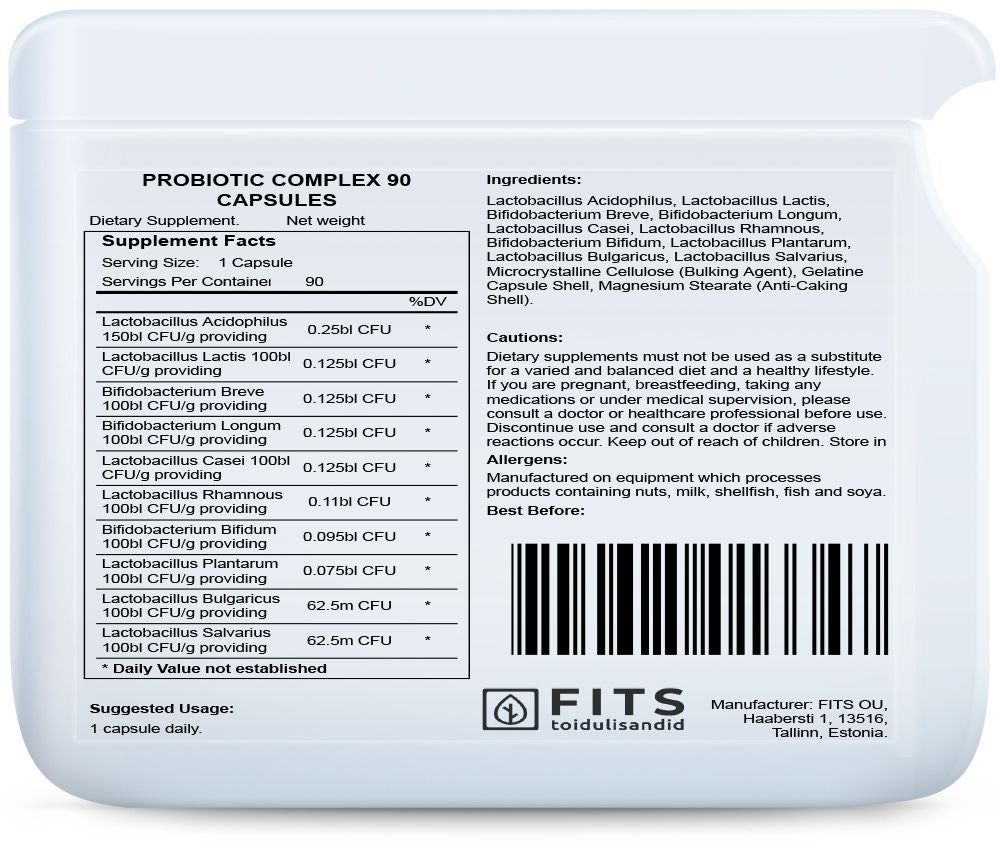 Probiotisk Kompleks 90 kapsler