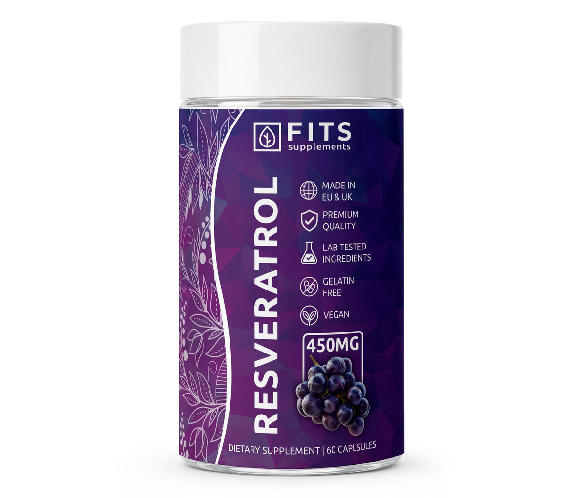 Resveratrol 450mg 60 kapsler