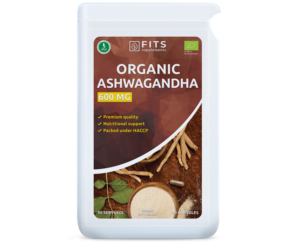 FITS Økologisk Ashwagandha 600mg 90 kapsler - 1
