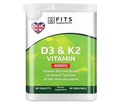 Vitamin D3 4000IU med Vitamin K2 90 tabletter