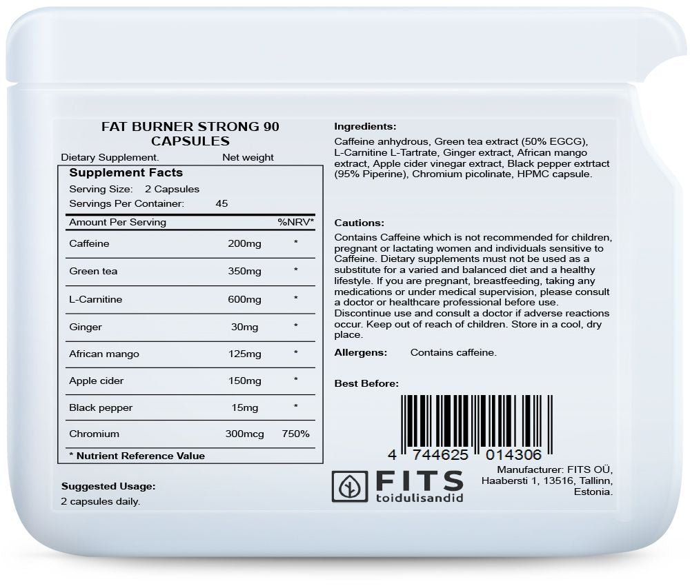 Fedtforbrænder Strong 90 kapsler