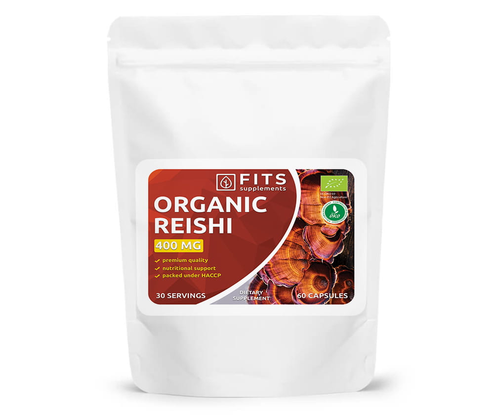 Økologisk Reishi 400mg 60 kapsler