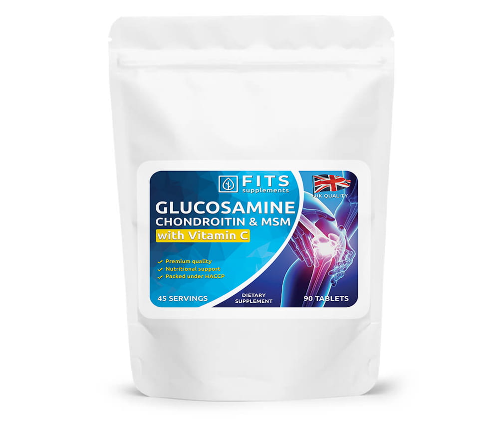 Glucosamin, Chondroitin, MSM og Vitamin C 90 tabletter