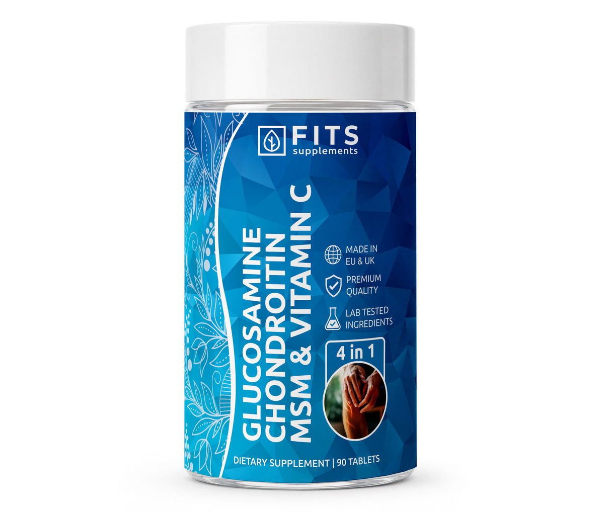 Glucosamin, Chondroitin, MSM og Vitamin C 90 tabletter