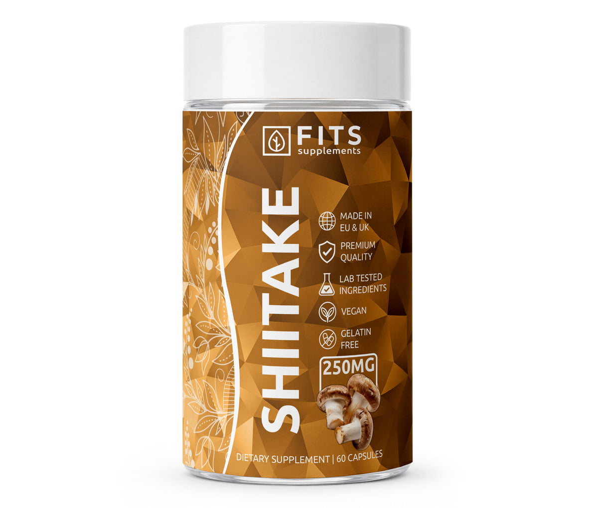 Økologisk Shiitake 250mg 60 kapsler