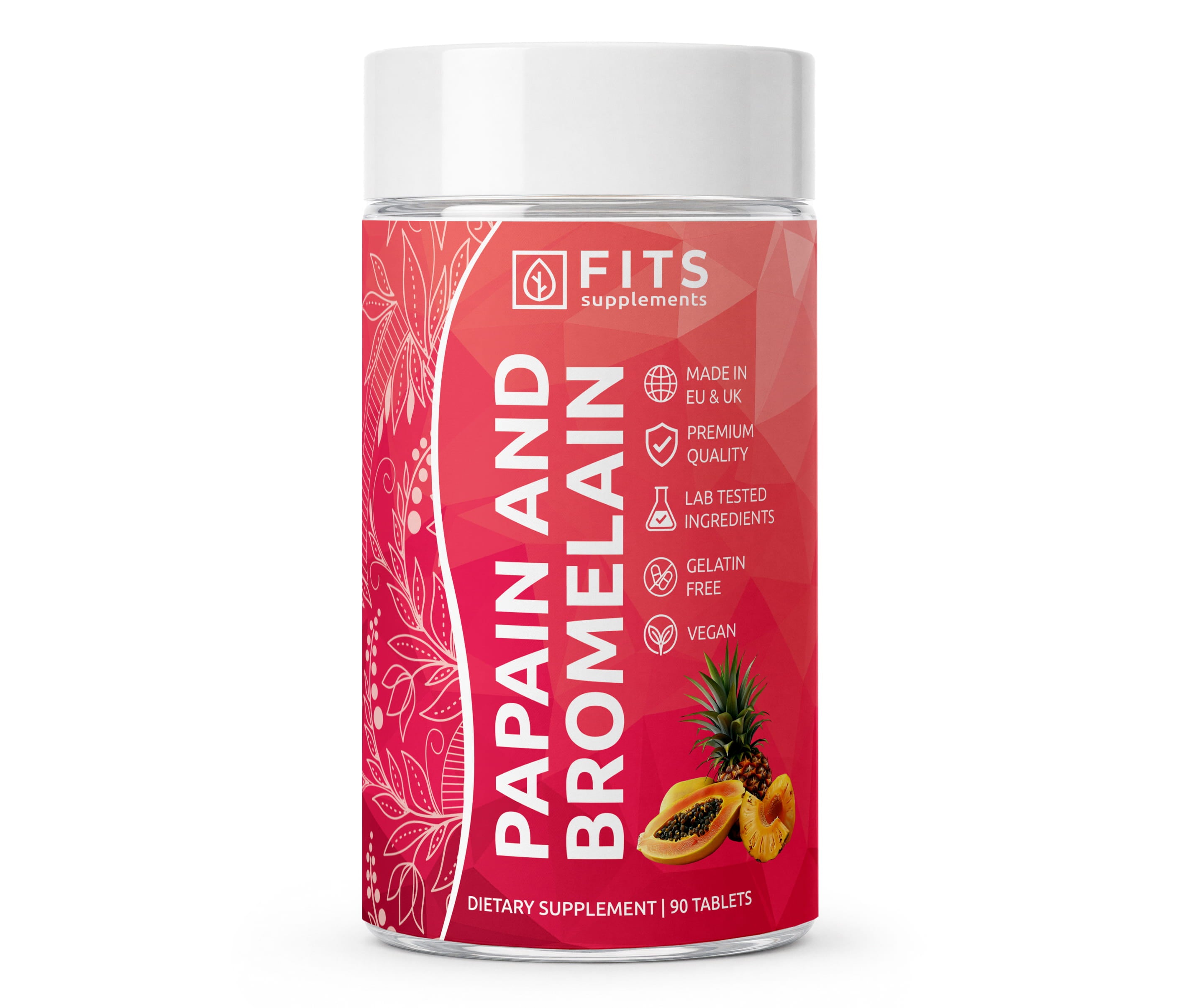 Papain og Bromelain 90 tabletter