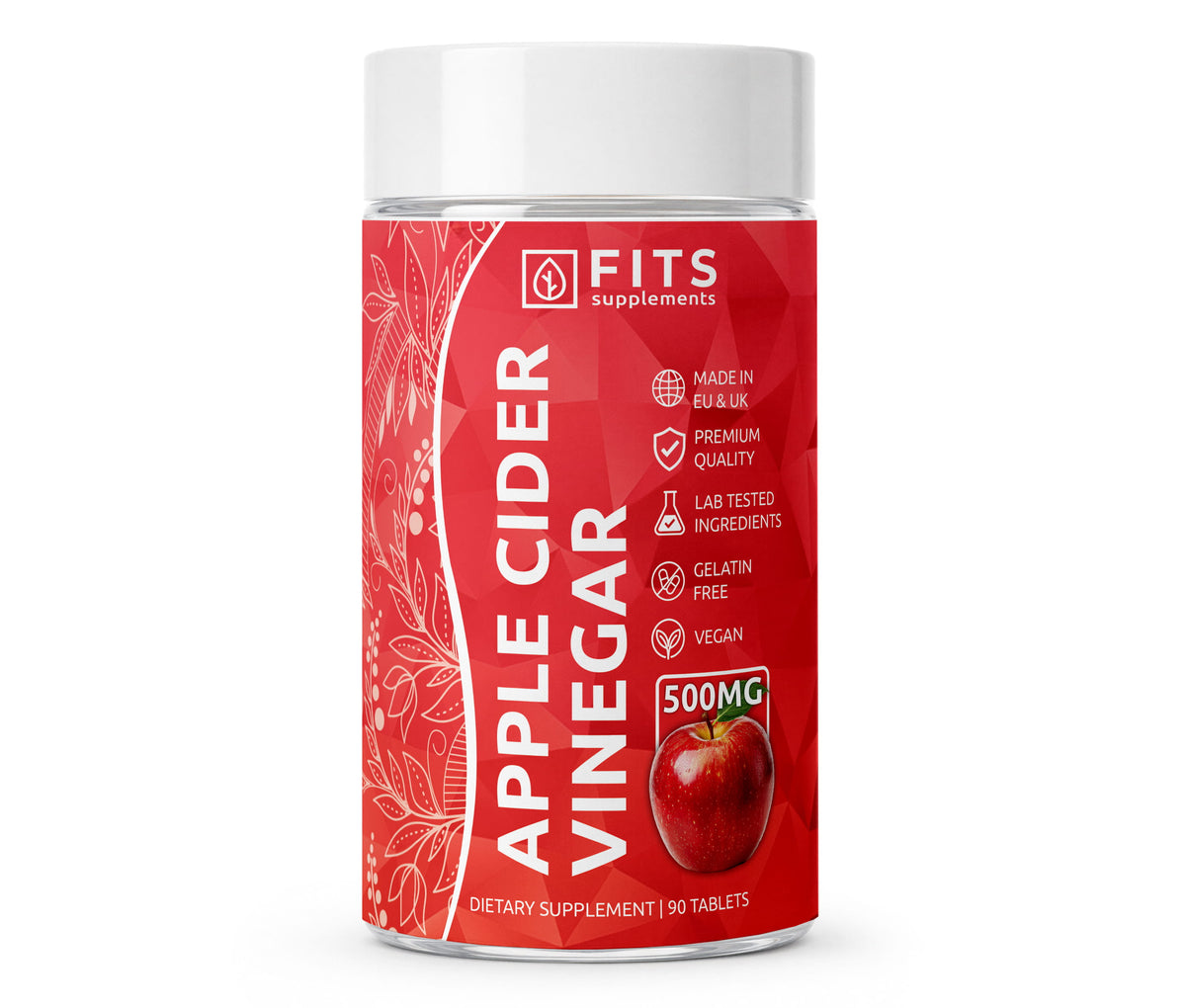 Æblecidereddike 500 mg 90 tabletter