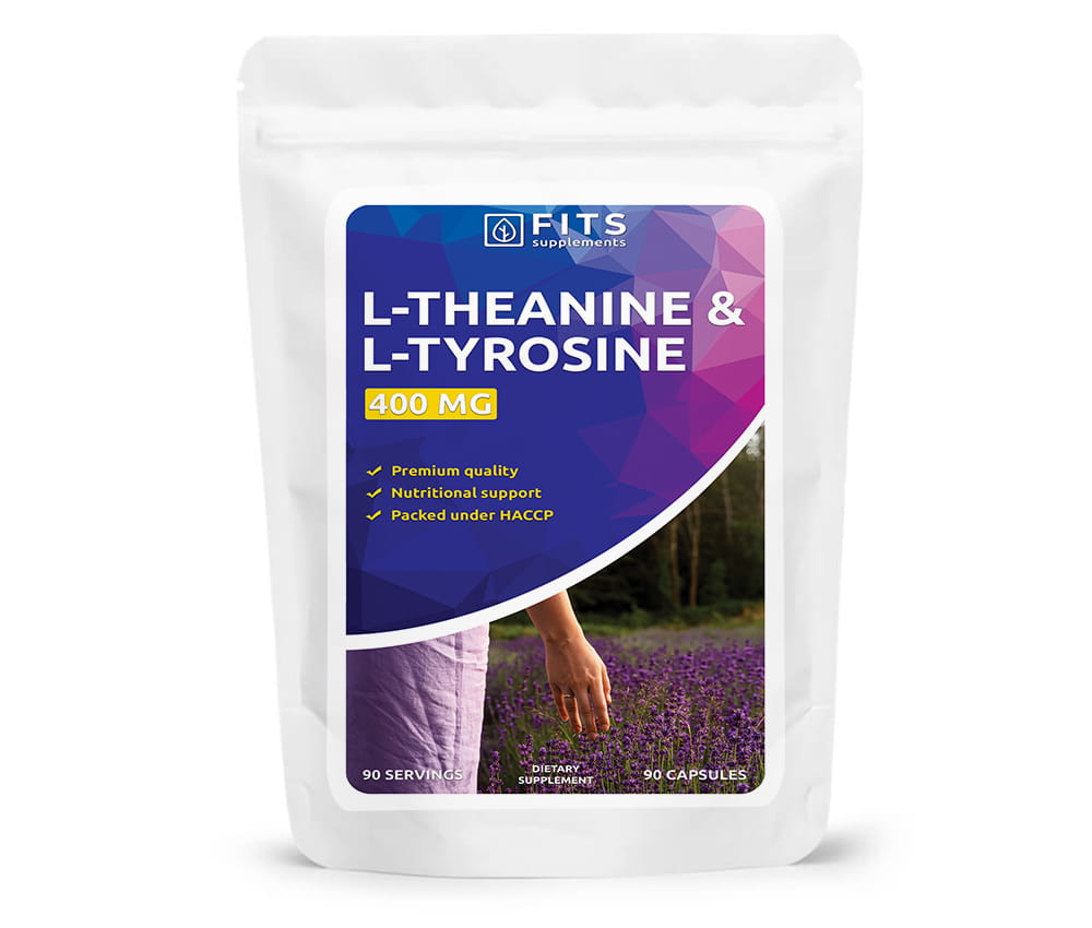 L-Theanin og L-Tyrosin 90 kapsler