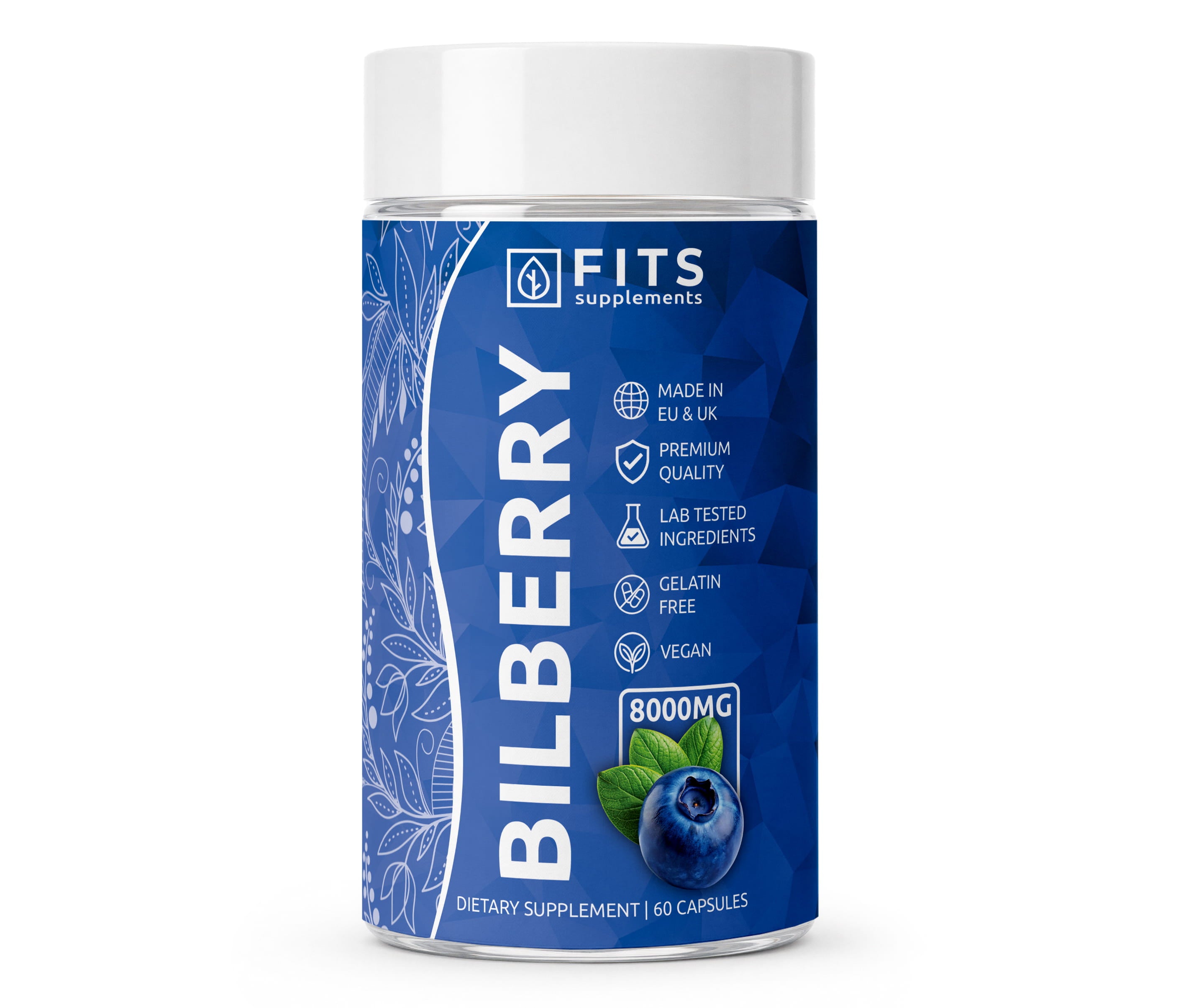 Blåbær Stærk 8000mg 60 kapsler