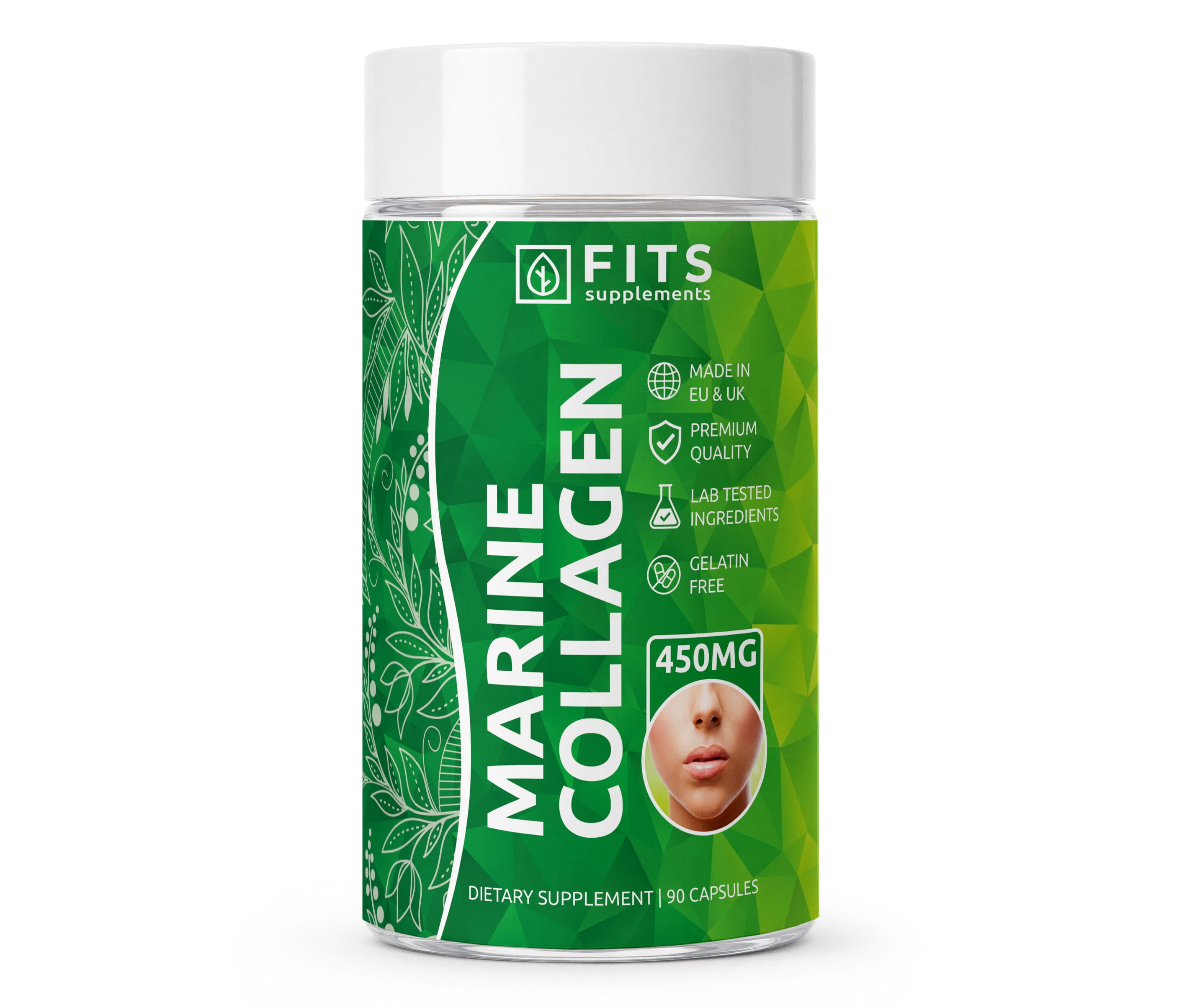 Premium marint kollagen 450mg 90 kapsler