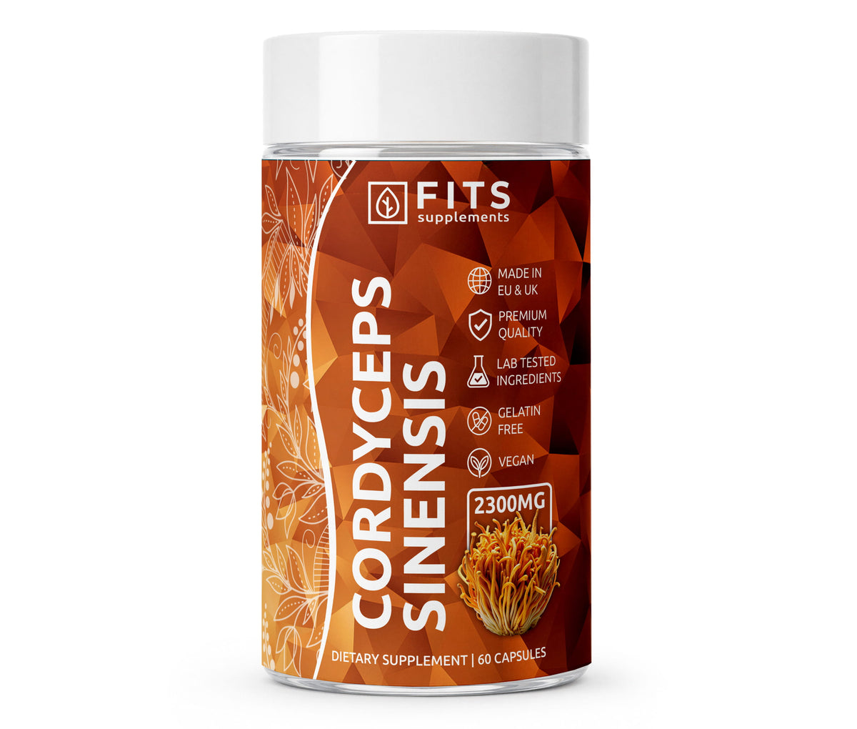 Cordyceps Sinensis Stærk 2300mg 60 kapsler
