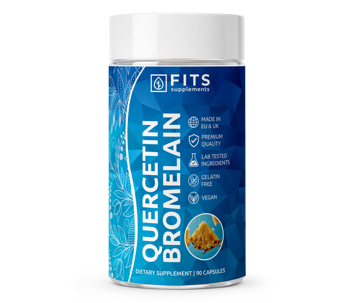 Quercetin og Bromelain Kompleks 90 kapsler