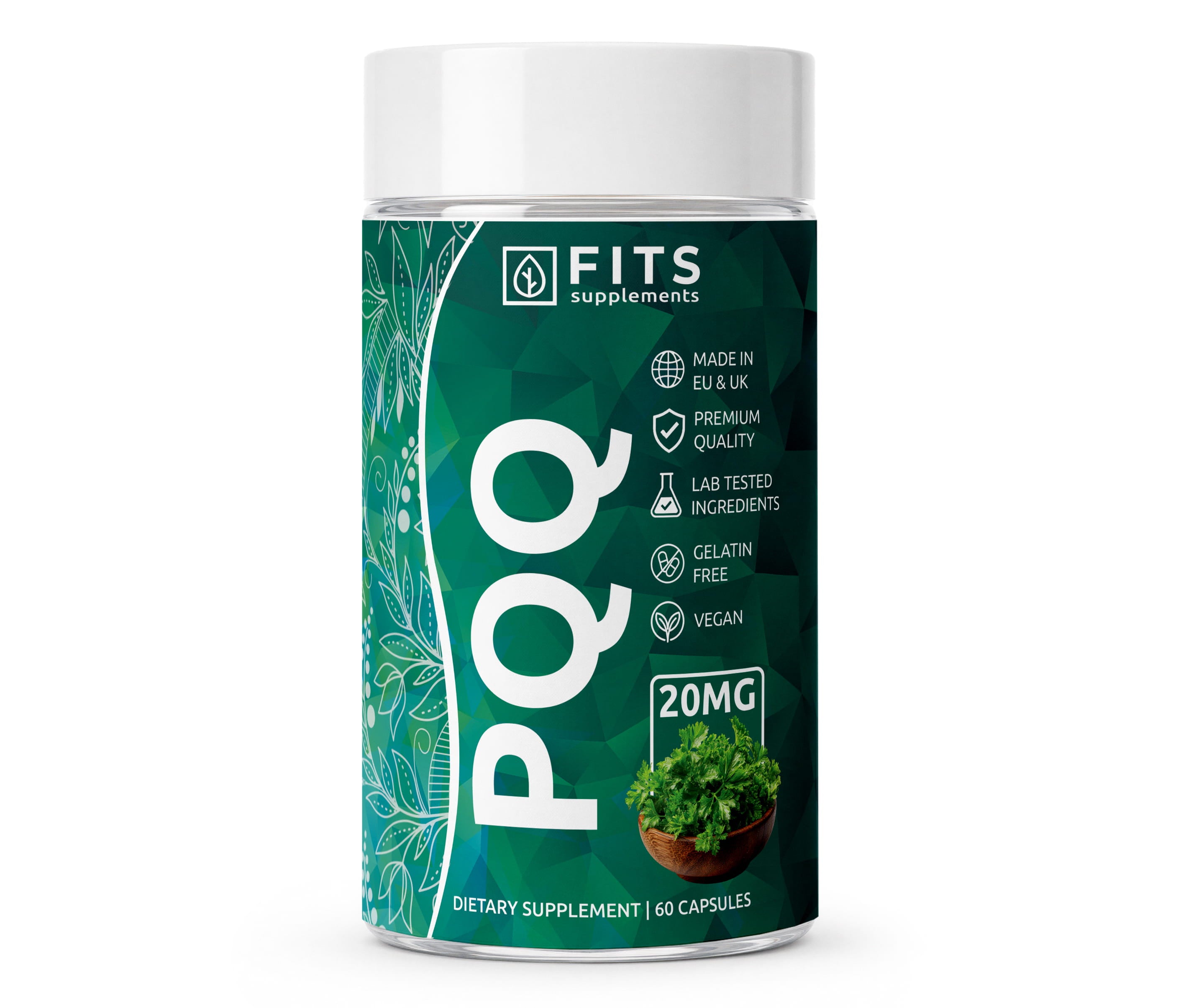 PQQ 20mg 60 kapsler