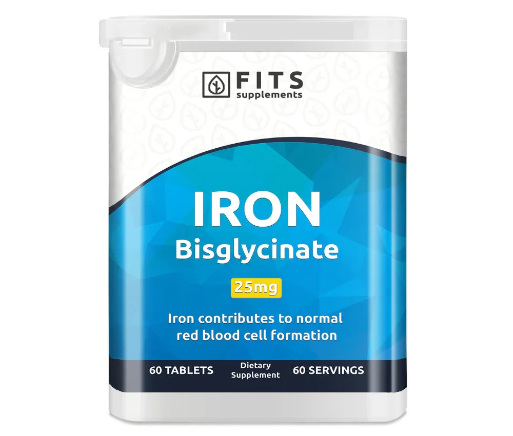 Iron Bisglycinate 25mg 60 tablets