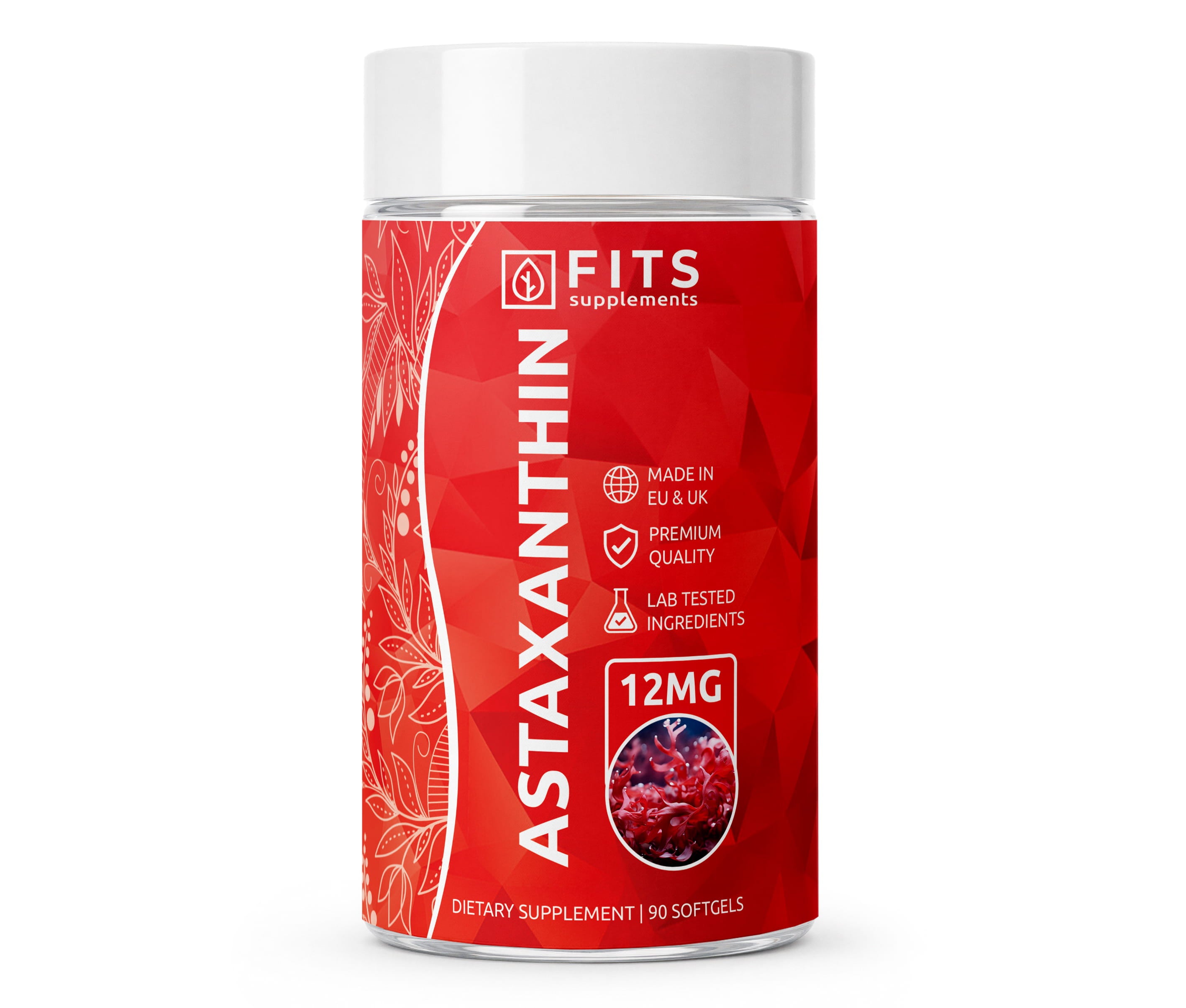Astaxanthin Stærk 12mg 90 bløde kapsler