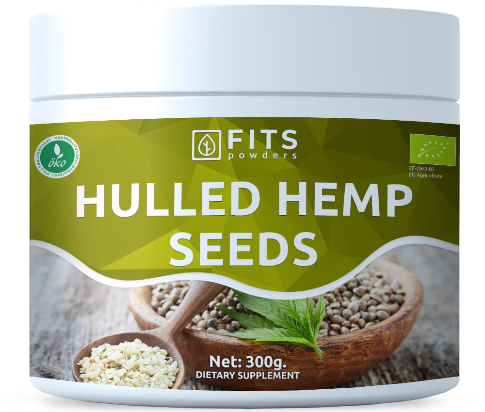Økologiske afskallede hampfrø 300g