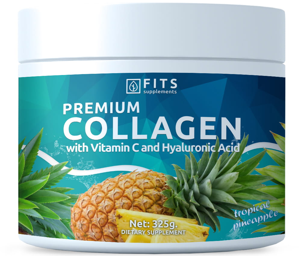 Premium Kollagen Tropisk Ananas 325g pulver